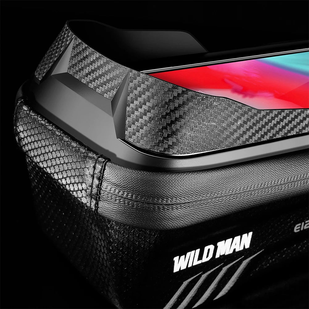 Waterproof Bike Handlebar Phone Bag Touchscreen Sun Visor