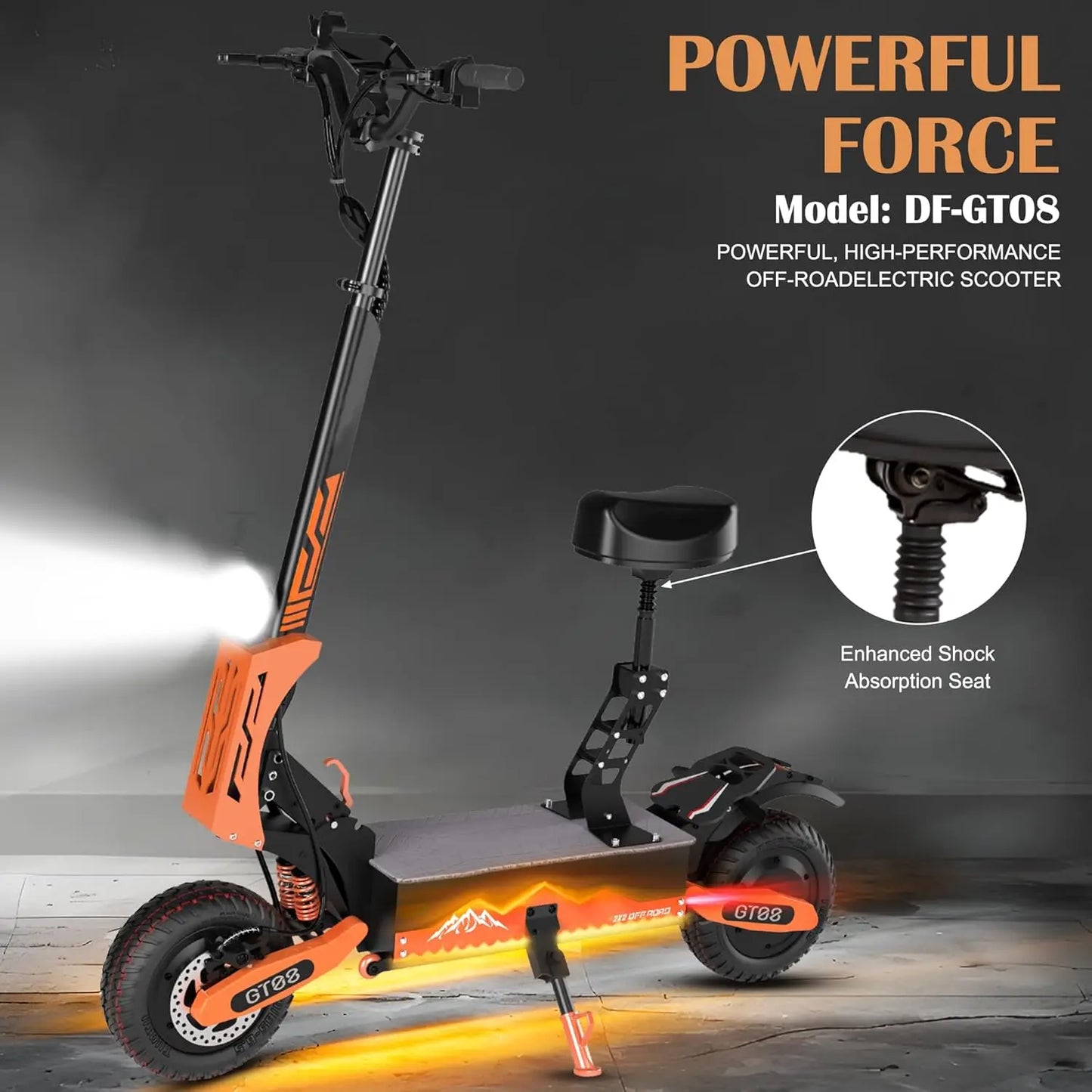 GT08 Electric Scooter 5600W Dual Motor Off Road Range
