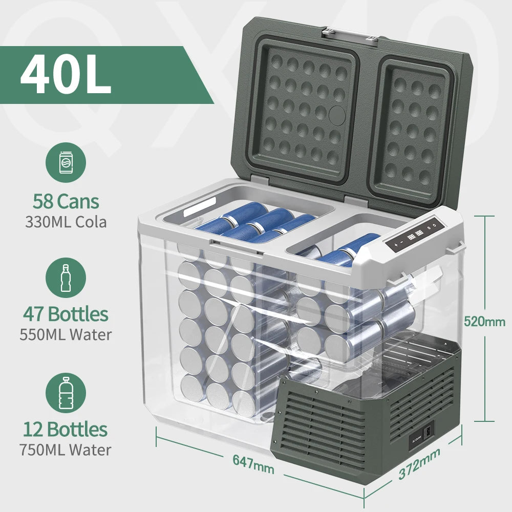 Alpicool QX Portable Refrigerator 12 24V DC Dual Zone