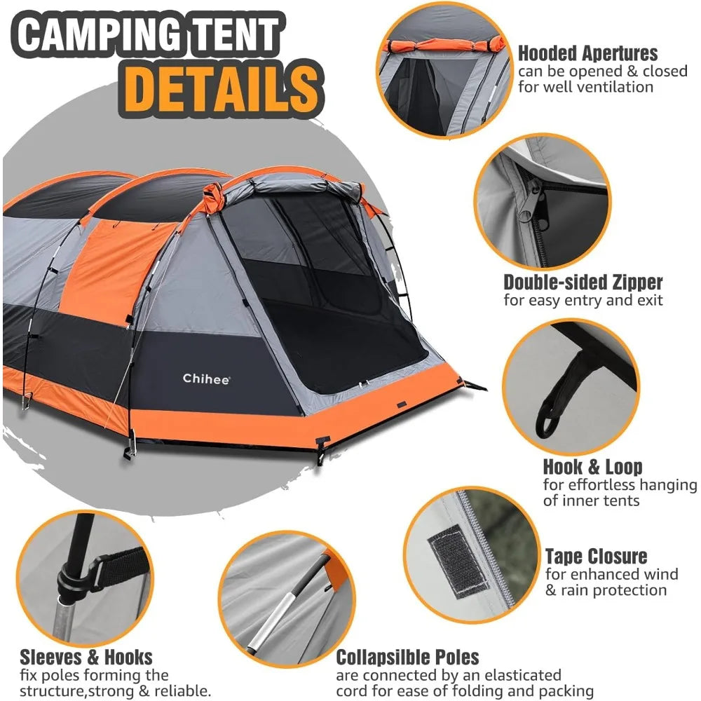 Pro Gear Sporting Goods Tunnel Tent 4 Person Family Shelter