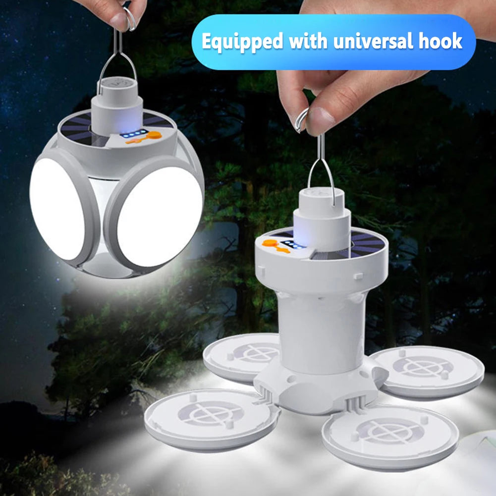 Shunmaii Rechargeable Solar LED Camping Lantern Portable