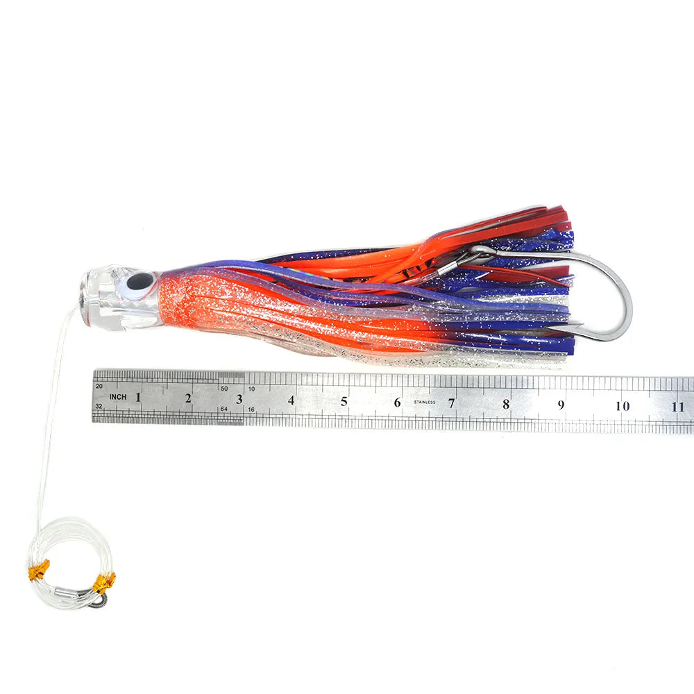 Kmucutie Fully Rigged Marlin Lures Set for Big Game Fishing