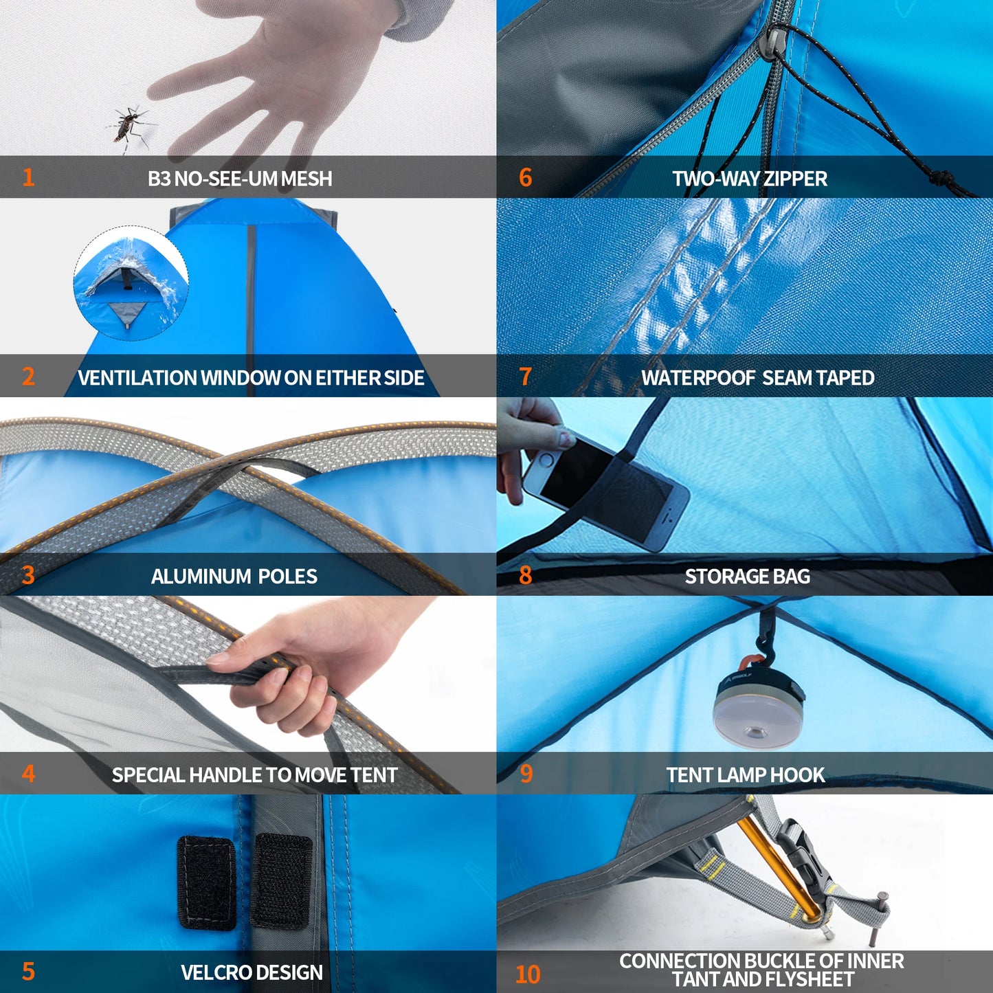 BISINNA Two Person Camping Tent Ultralight Waterproof