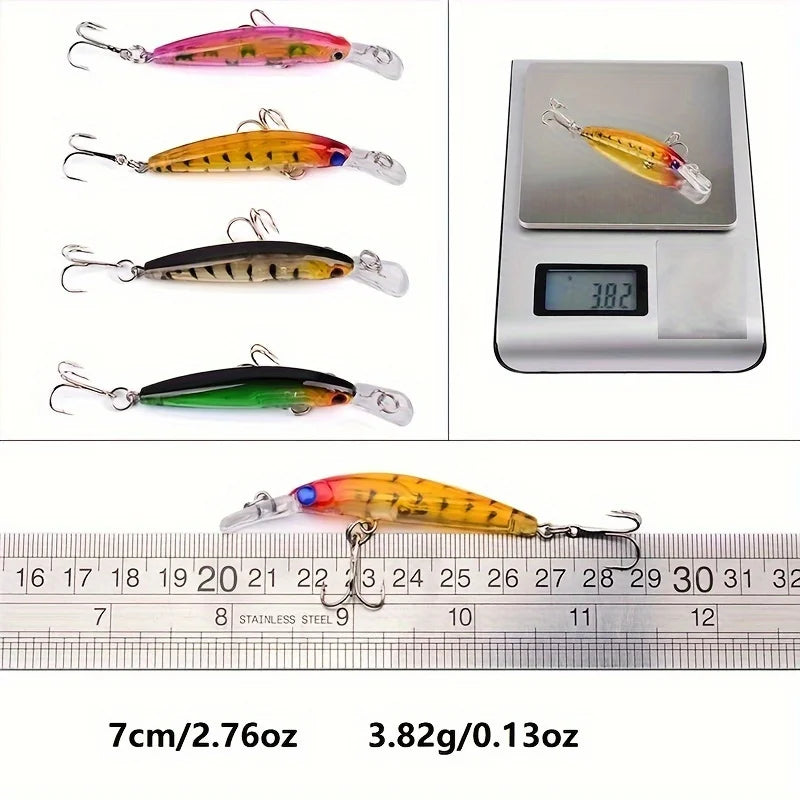 Multifunctional Fishing Lure Kit With Hooks And Spinners