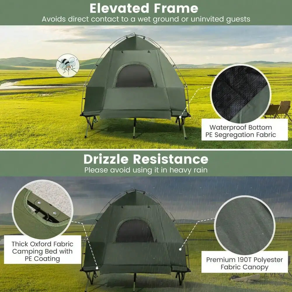 Pro Gear Sporting Goods PopUp Tent Camping Cot Air Mattress