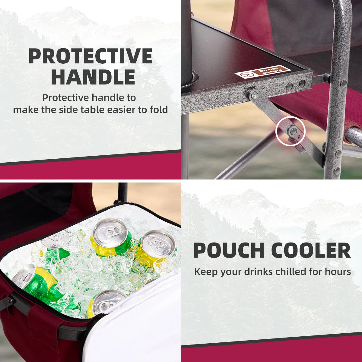 Tisetrail Director Camping Chair With Cooler Bag And Tray