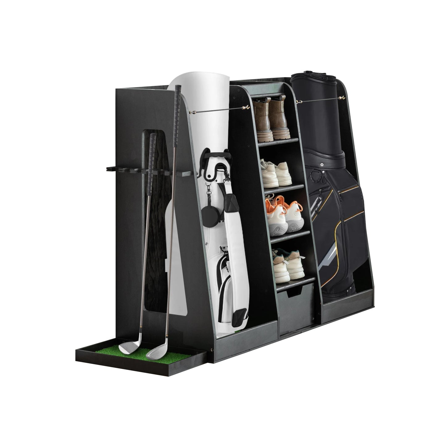 Pro Gear Sporting Goods Wooden Golf Bag Storage Rack