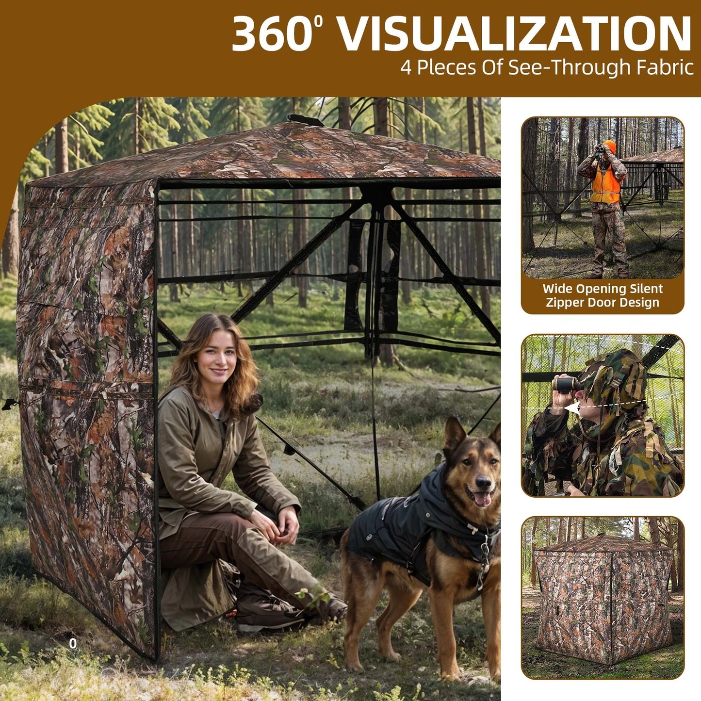 Guangdong 360 Degree Hunting Blind With Fully Open Door