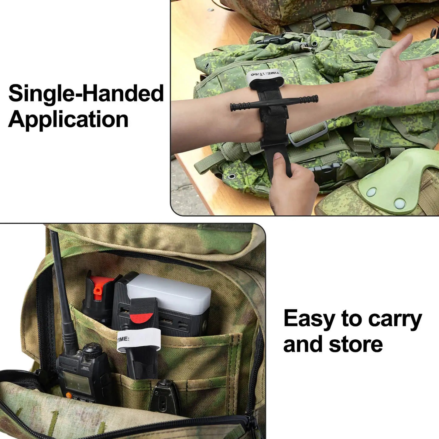 Aluminum Rod Tactical Tourniquet For Survival Hemostasis
