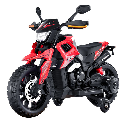 SucceBuy 6V 12V Kids Ride On Motorcycle Headlight Bluetooth