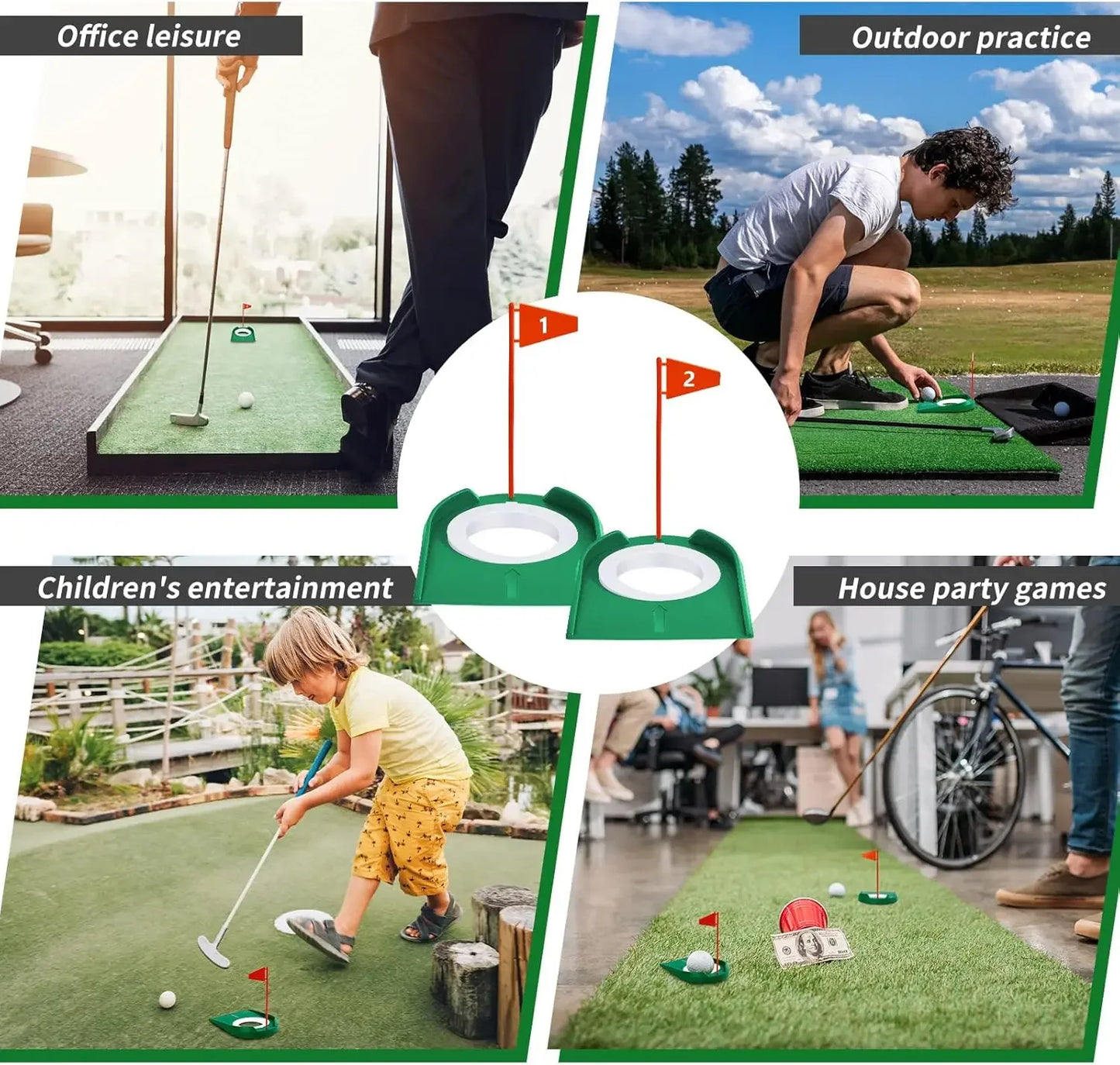 Pro Gear Sporting Goods Golf Putting Cup Set 3 Pcs Practice