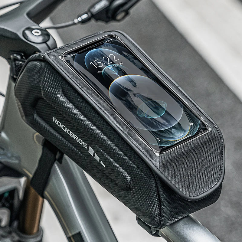 RockBros Waterproof Hard Shell Front Frame Bike Phone Bag