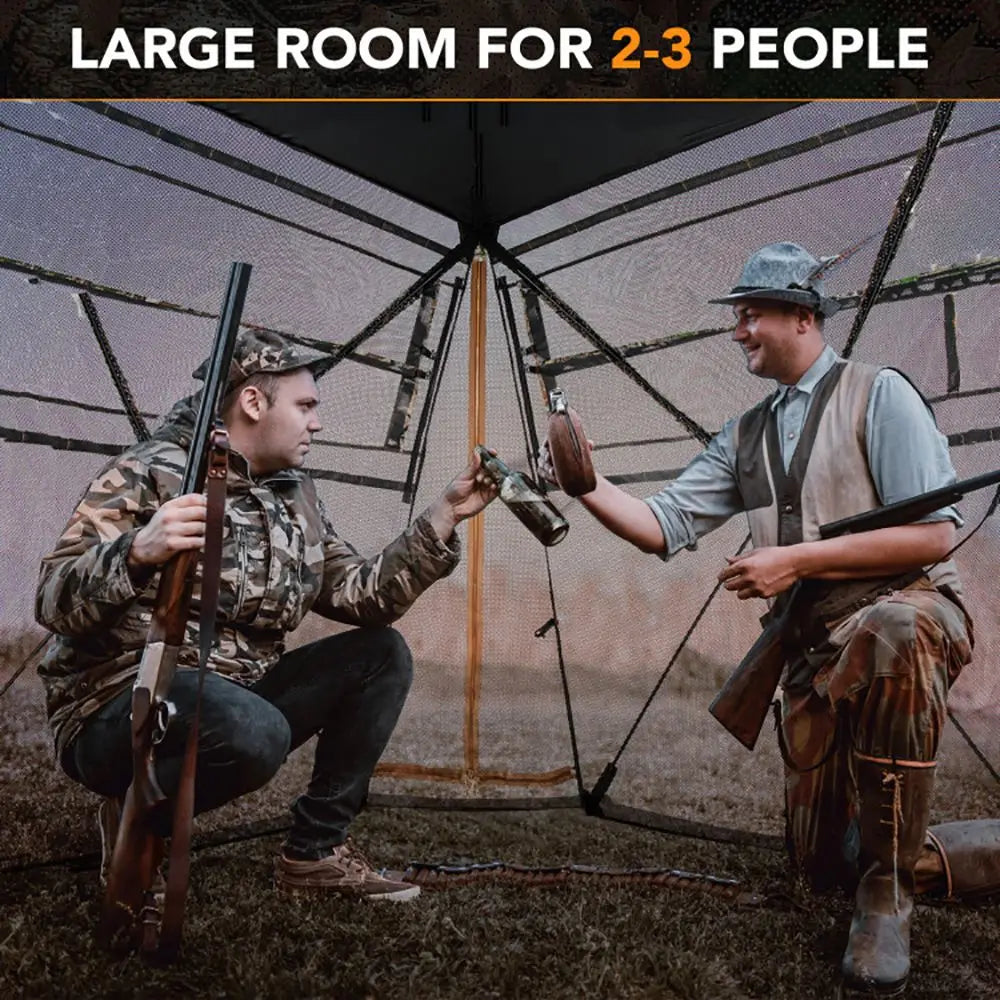 Hign-concerned 360 Degree See Through Ground Hunting Blind