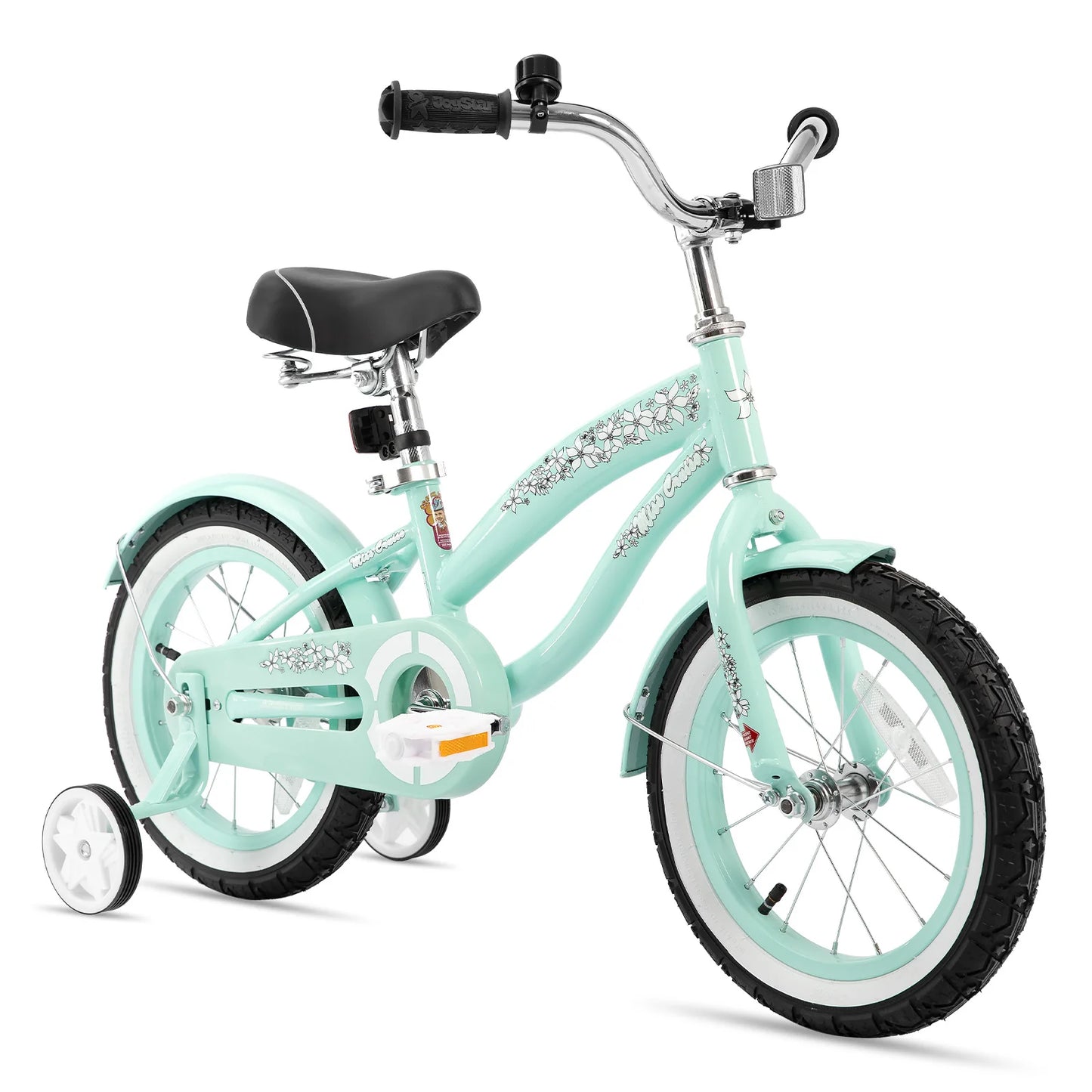 JOYSTAR Girls Bike With Training Wheel Princess Theme