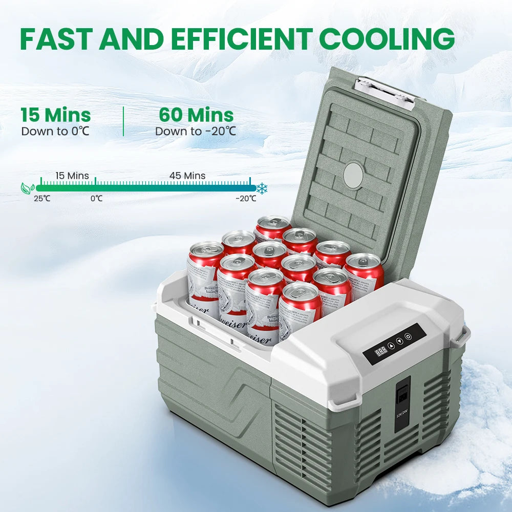 Alpicool NL9 Portable Refrigerator 12V 24V Car Fridge