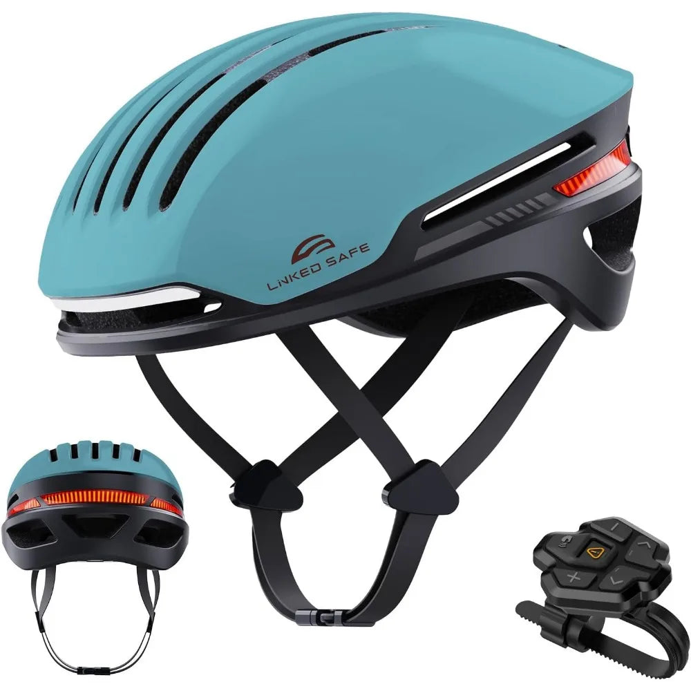 Smart Bike Helmet With Speakers And LEDs