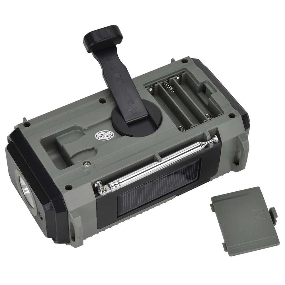 Emergency Radio Solar Hand Crank NOAA Weather Survival