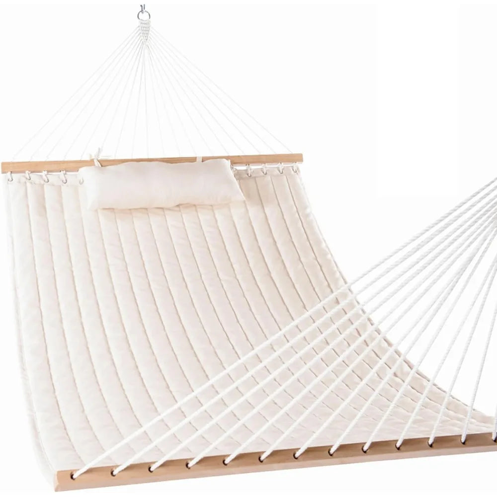 General Quilted Double Fabric Hammock With Spreader Bars