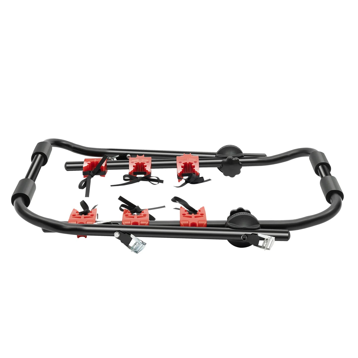 Foldable Trunk Mount Bike Rack For 3 Bicycles Vehicles