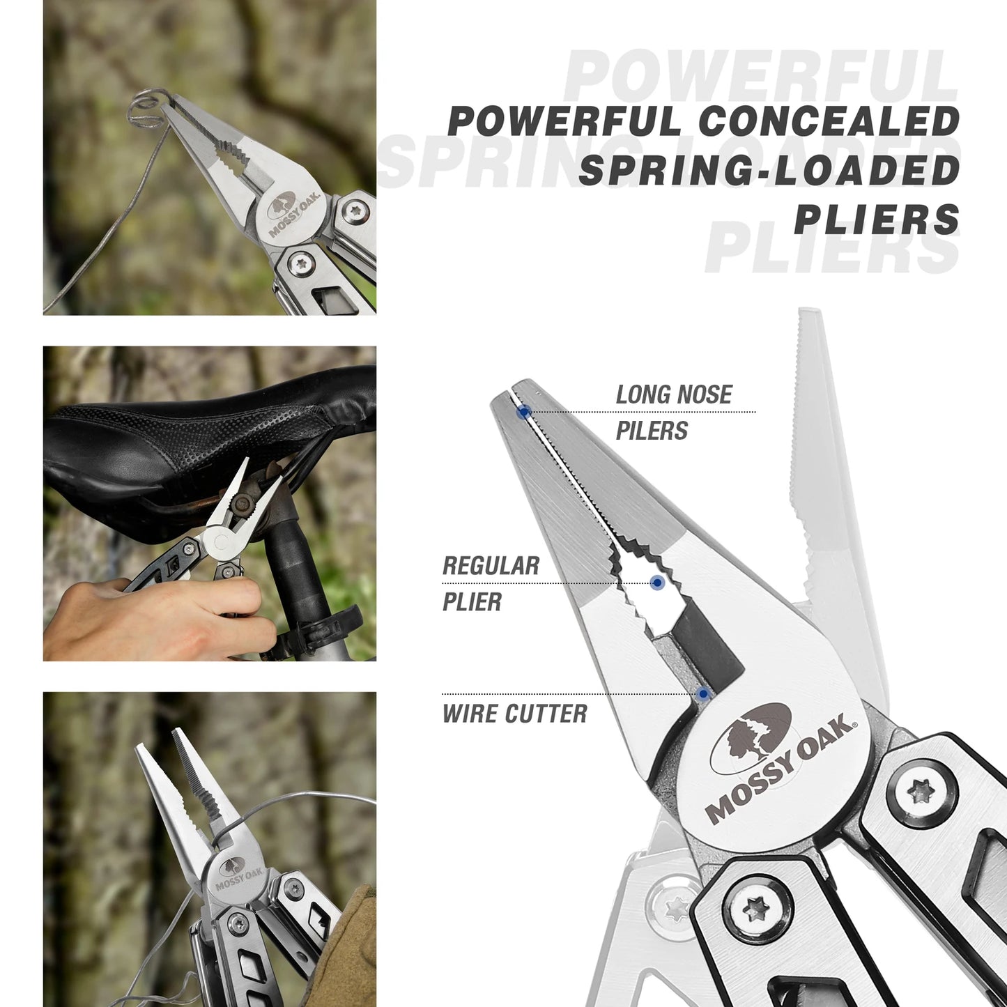 WORKPRO Multi Function Stainless Steel Survival Pliers
