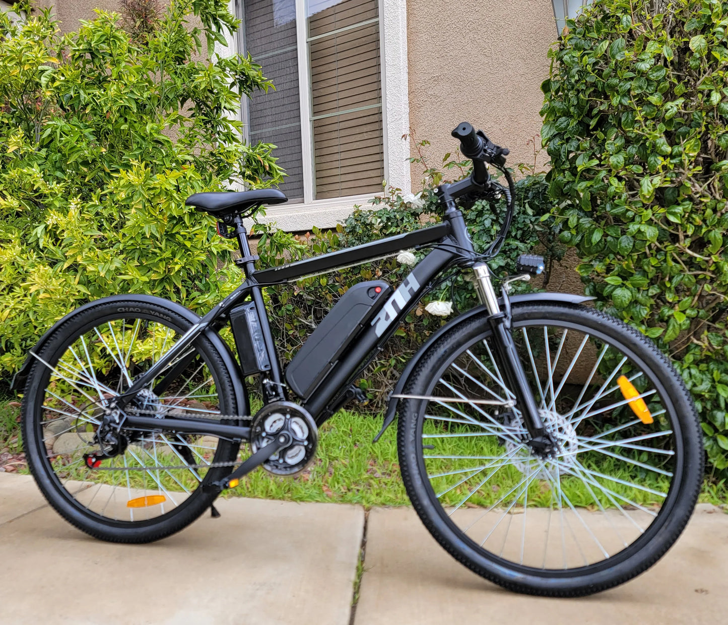 ZNHE 500W Electric Mountain Bike Fat Tire Ebike 21 Speed