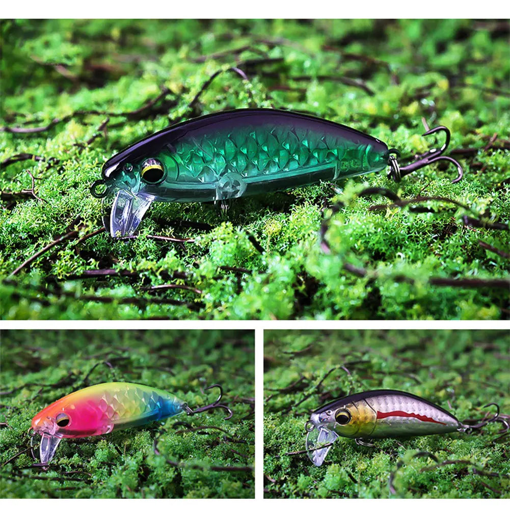 Artificial Crankbait Wobbler Lures With 3D Eyes For Bass