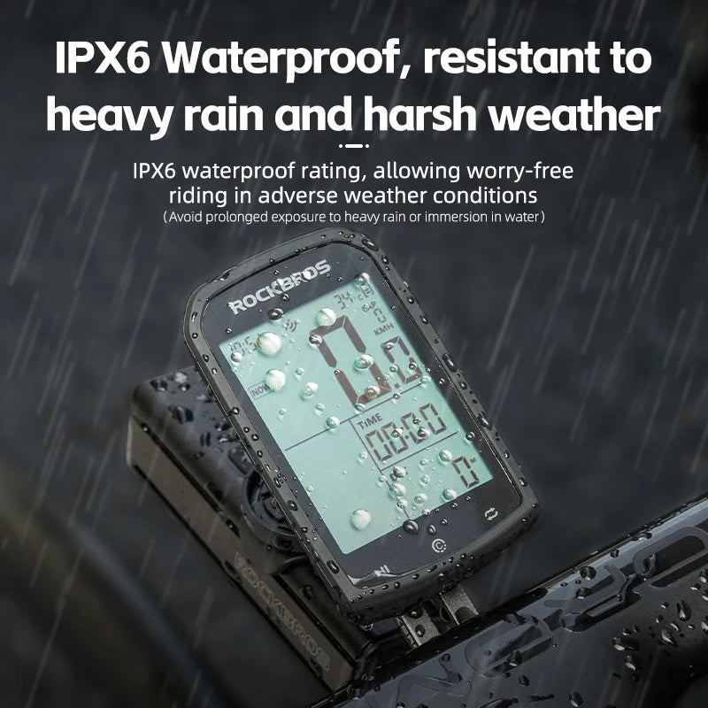 ROCKBROS GPS Cycling Computer Wireless Waterproof Speedo