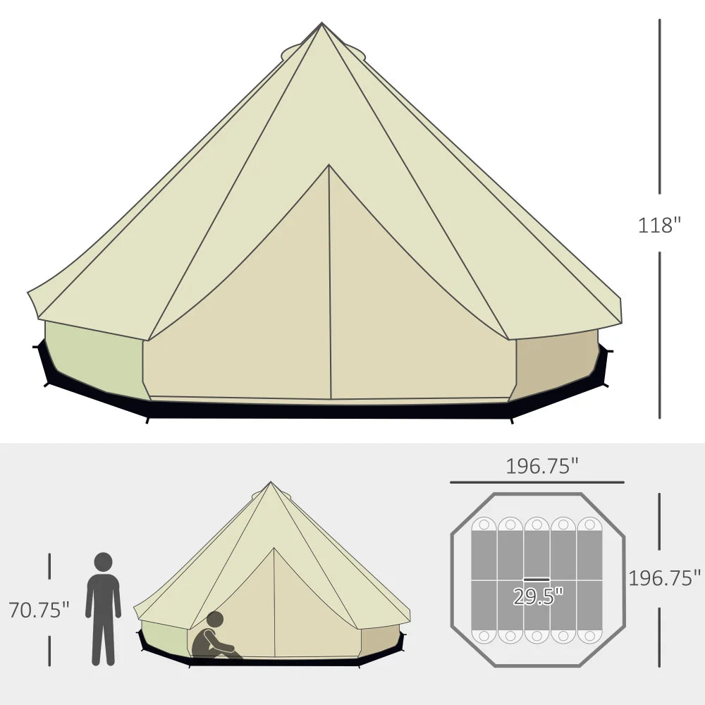 Pro Gear Sporting Goods Luxury Mongolian Glamping Bell Tent