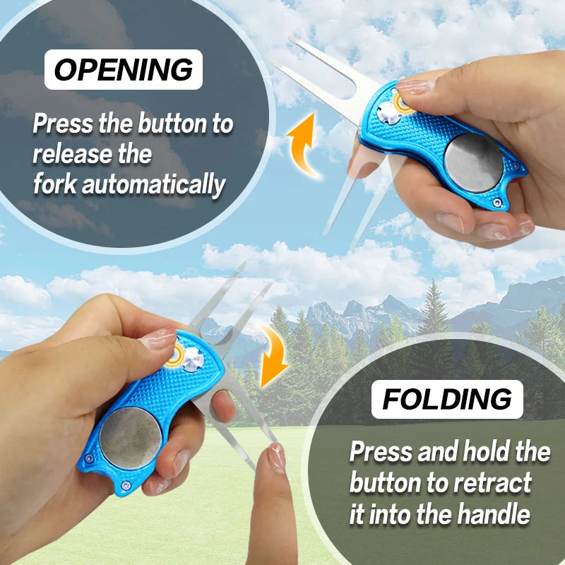 Hign-concerned Golf Divot Tool and Ball Marker Switchblade