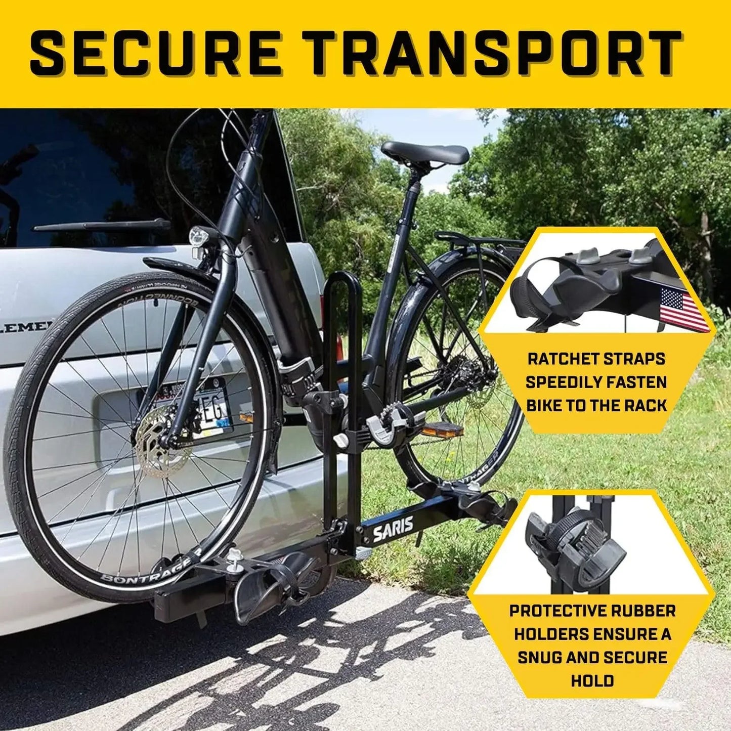 Saris Freedom Hitch Bike Rack Two Bicycle Carrier Steel
