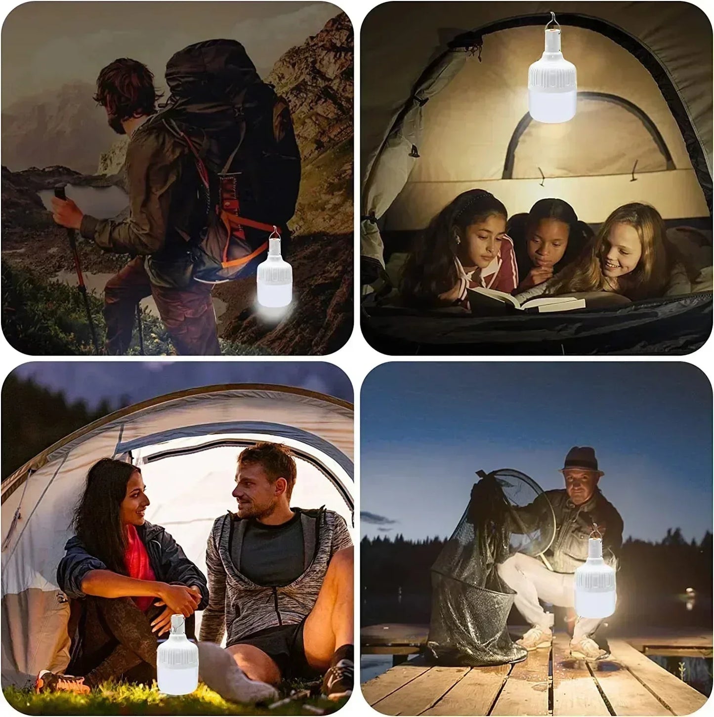 Electric 60W USB Rechargeable Waterproof Camping LED Lantern
