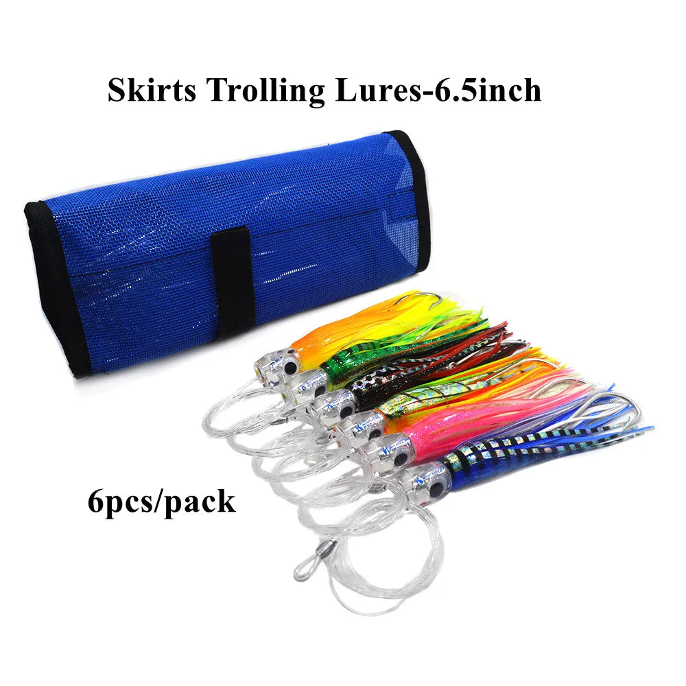 Kmucutie Fully Rigged Marlin Lures Set for Big Game Fishing