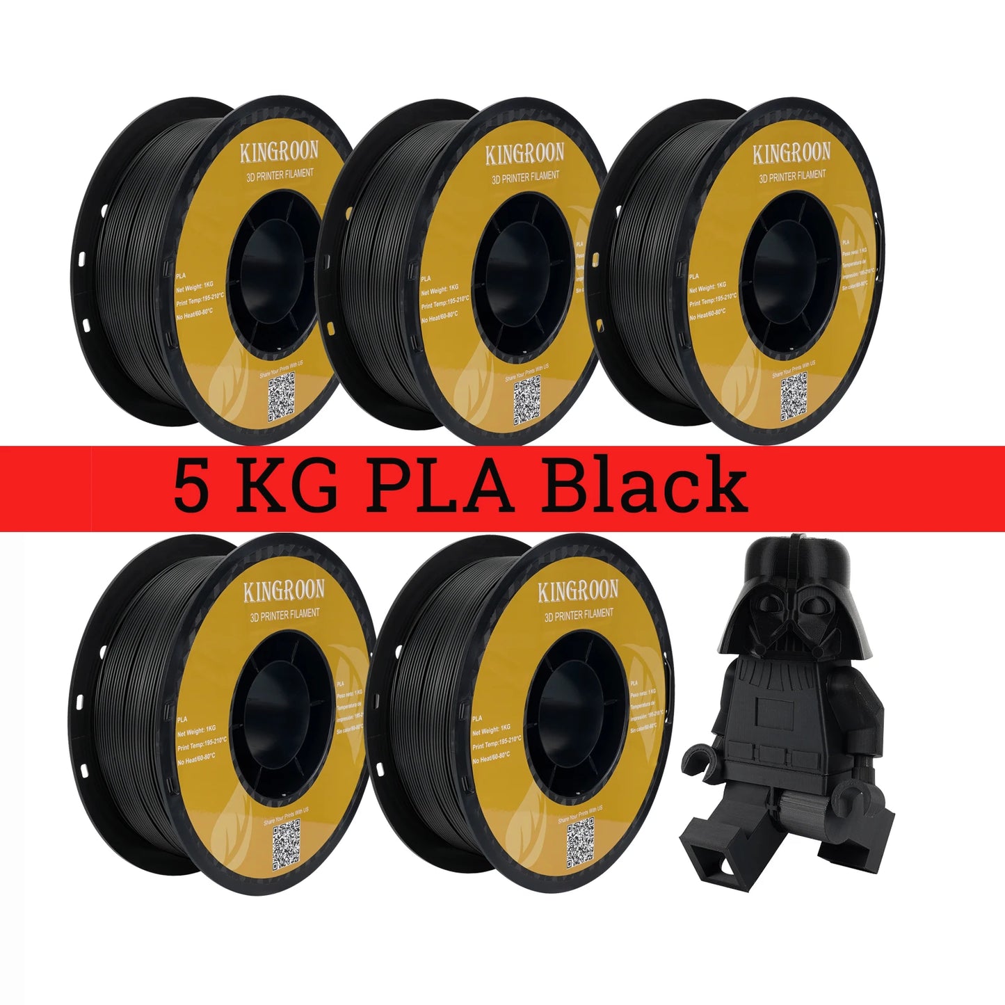 Kingroon High Quality PLA Filament Eco Friendly 3D Printing