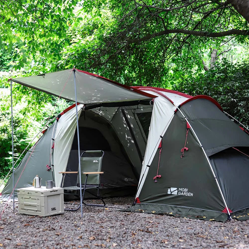Mobi Garden Camping Tunnel Tent Windproof Cabin Tent