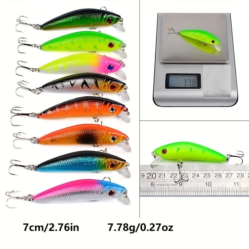 Multifunctional Fishing Lure Kit With Hooks And Spinners
