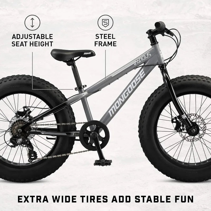 YTYIN Fat Tire Mountain Bike With Front Suspension System