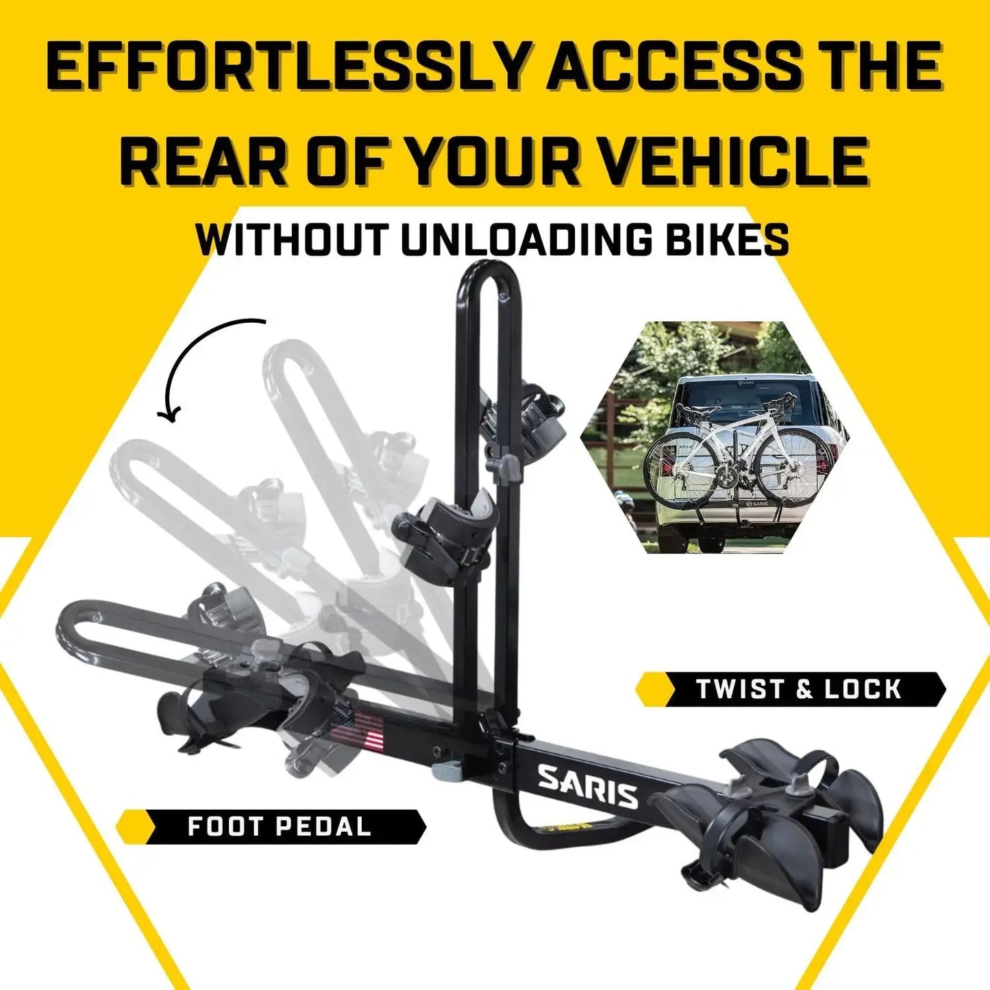 Saris Freedom Hitch Bike Rack Two Bicycle Carrier Steel