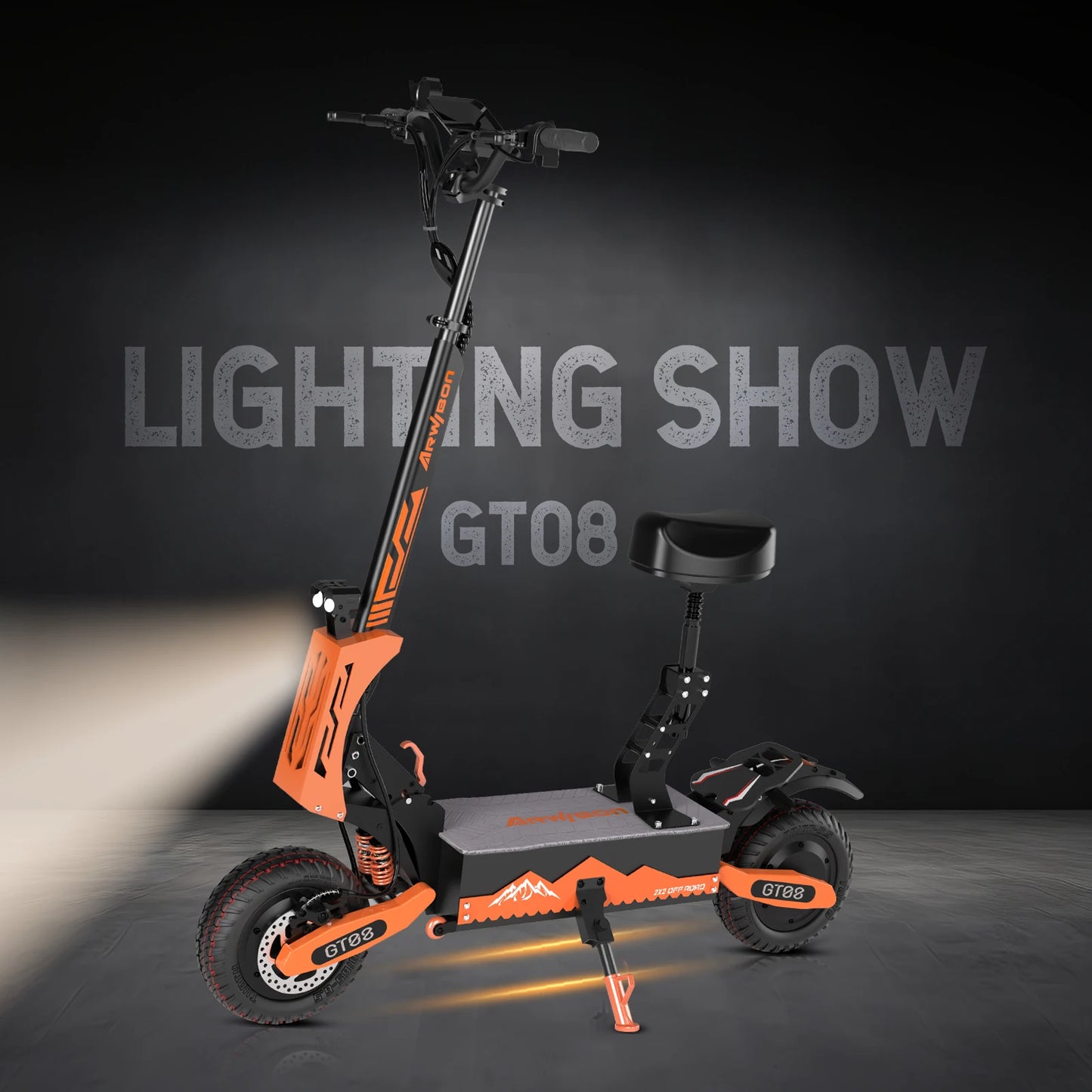 Arwibon 5600W Electric Scooter Dual Motor Folding Seat