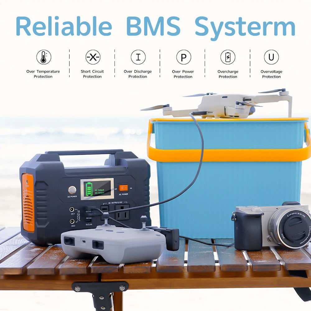 Flashfish Portable Power Station Solar Generator Camping