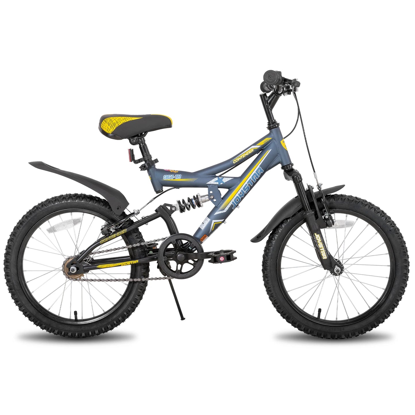 JOYSTAR Kids Mountain Bike Dual Suspension For Ages 5 To 13 With Steel Frame And Durable Braking