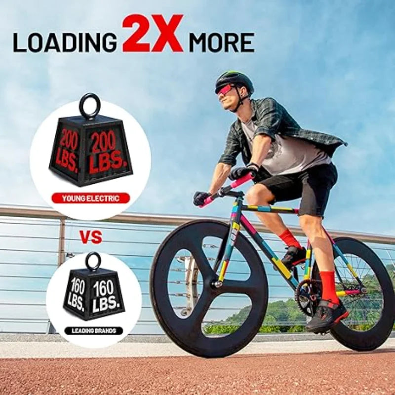 YTYIN Foldable 2 Bike Hitch Rack High Capacity Carry