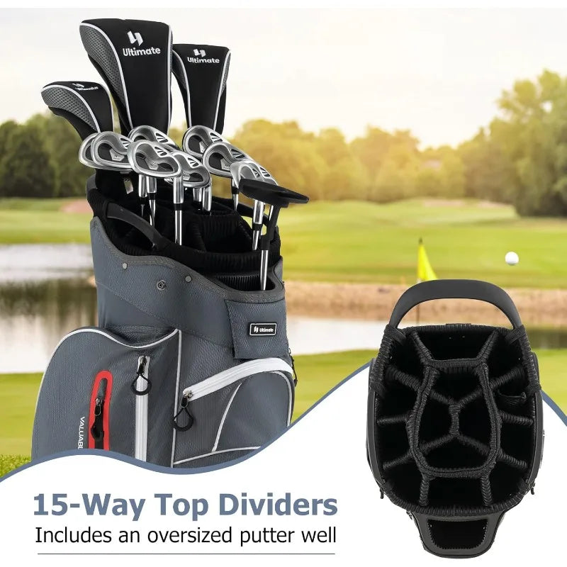 Pro Gear Sporting Goods Tangkula 15 Way Golf Cart Bag