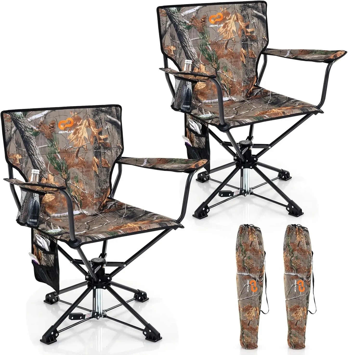 Angduo Swivel Hunting Chair Cup Holder 360 Folding Blind