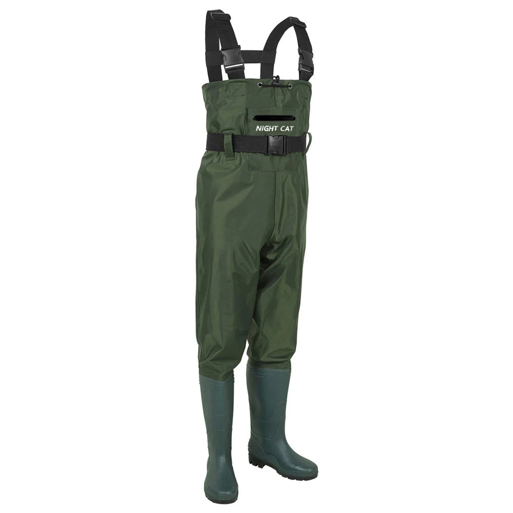 Waterproof Breathable Chest Fishing Waders With Boots
