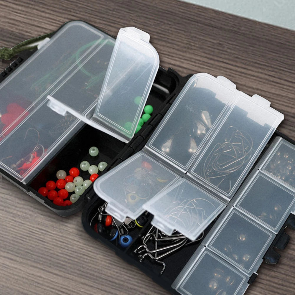 Shunmaii Fishing Tackle Kit Hooks Sinkers Swivels Gear