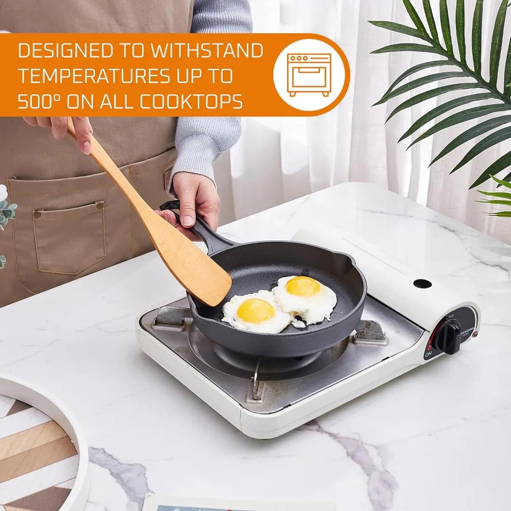 YTYINH Cast Iron Skillet And Square Baking Pan With Lid