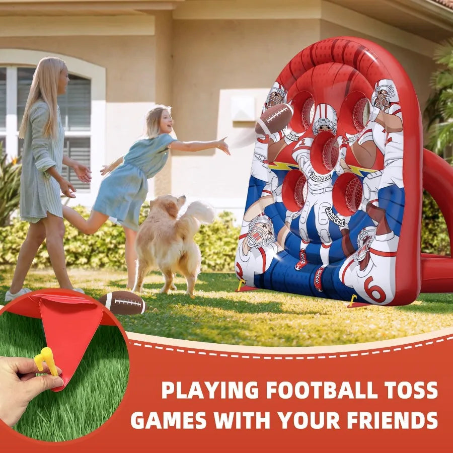 Inflatable Football Target Toss Game for Carnival Party by Design