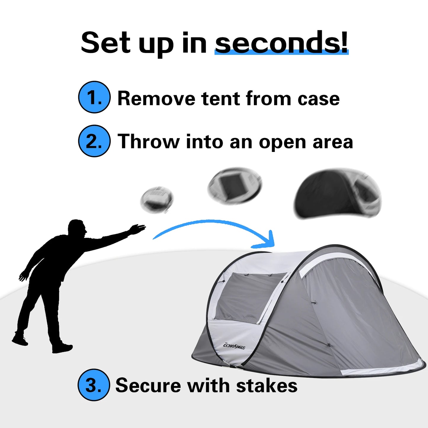 Pro Gear Sporting Goods Automatic Pop Up Camping Tent