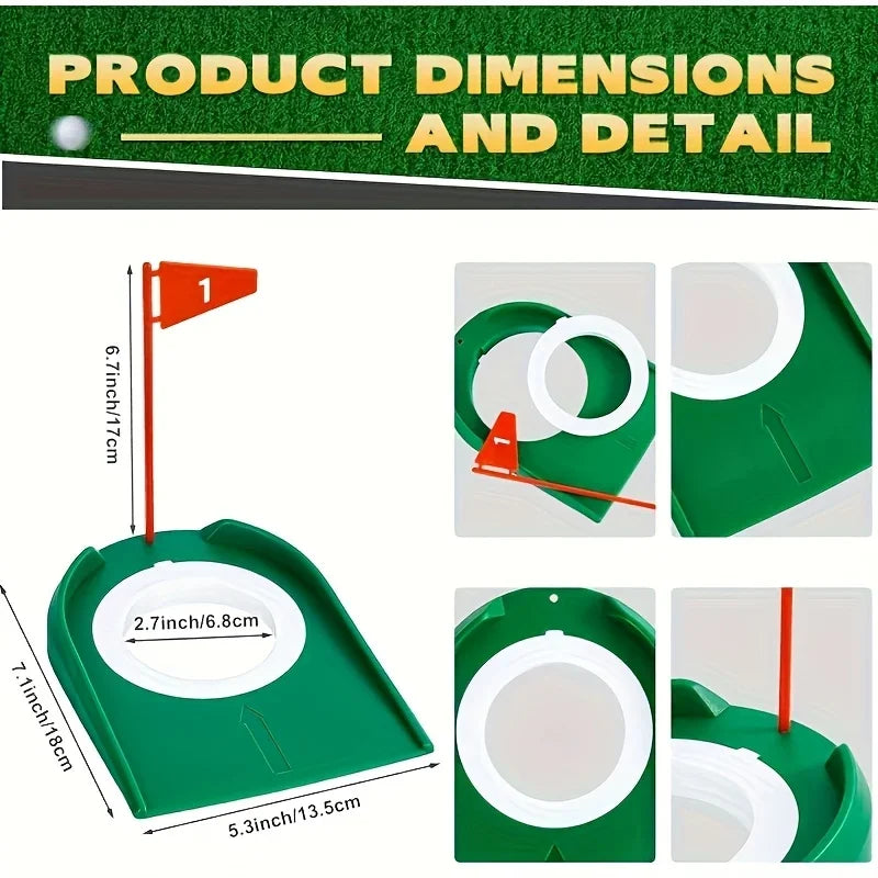Pro Gear Sporting Goods Golf Putting Cup Set 3 Pcs Practice