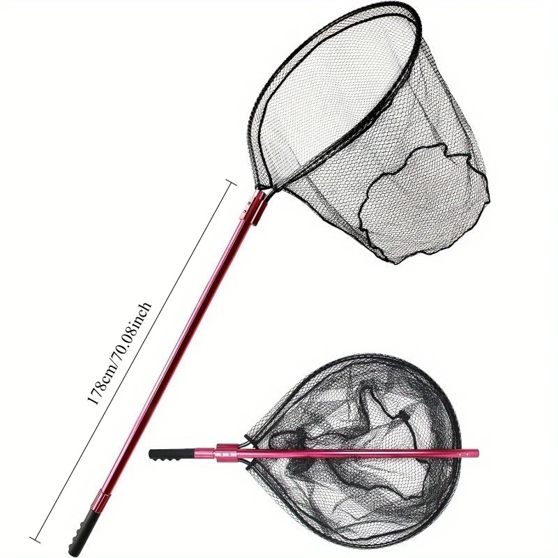Hign Concerned Telescopic Aluminum Rubber Fishing Net